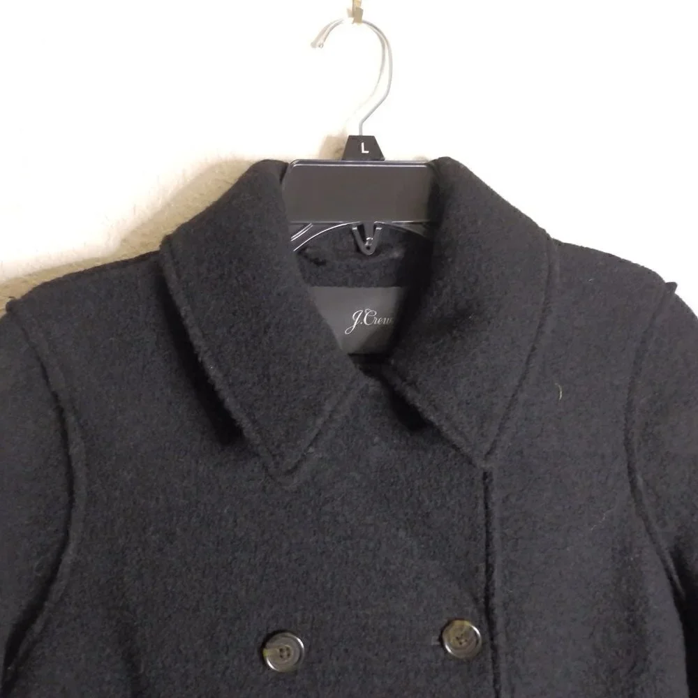 J. Crew Italian Boiled Wool Peacoat ab605 sz 4 - Picture 6 of 9